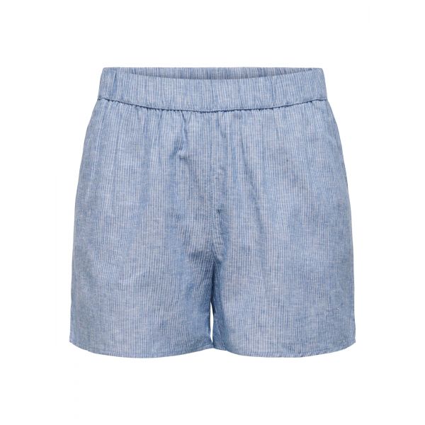 JDY linnen short blue melange 15297034