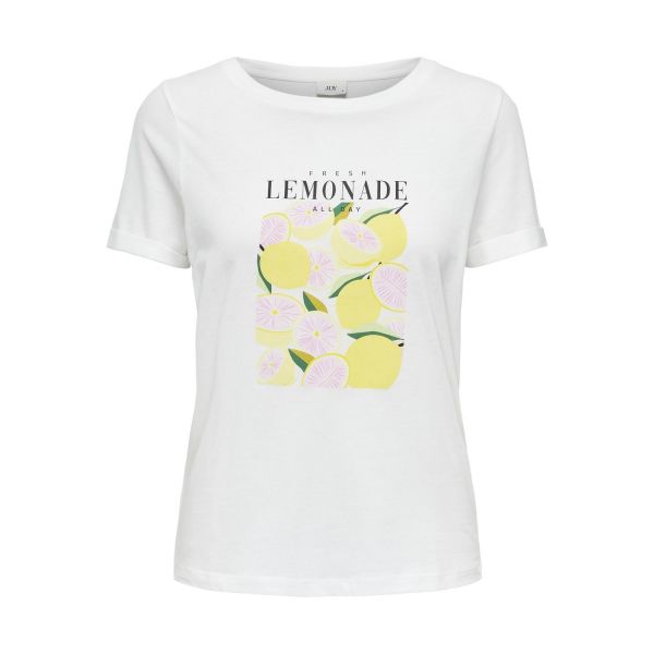 JDY print shirt lemon cloud dancer 15318845