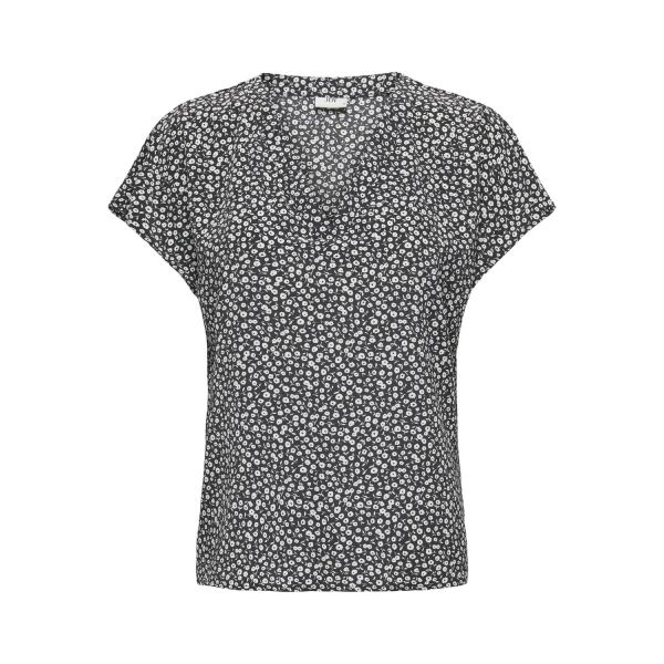 JDY print blouse black / white 15325231