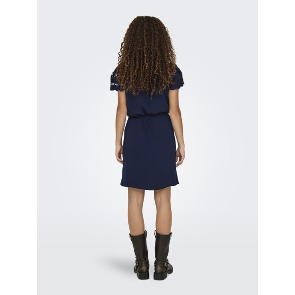 JDY kanten mouw jurk black iris 15341302