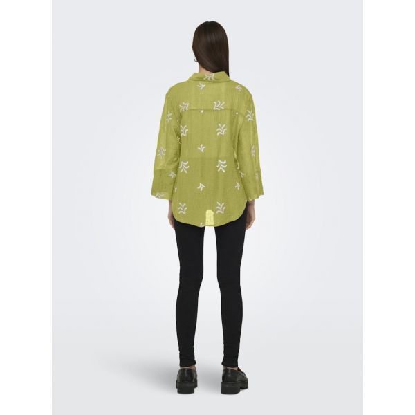 JDY broderie blouse moss sandshell 15343807