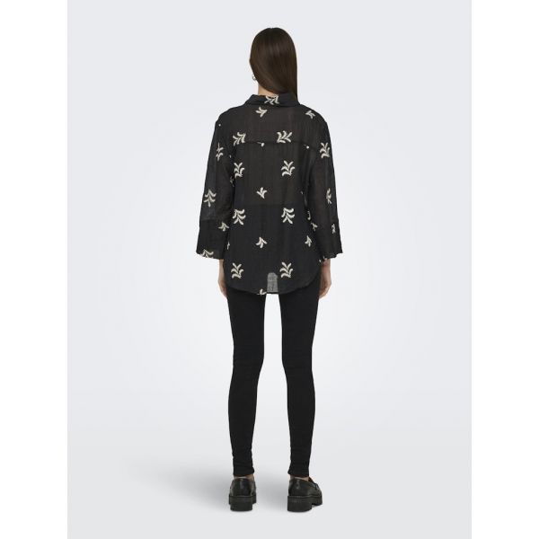 JDY broderie blouse black sandshell 15343807