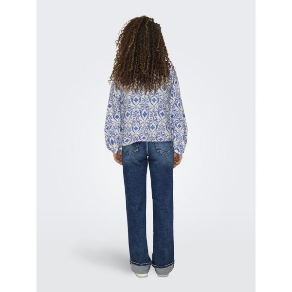 JDY print blouse birch blue ikat 15345625