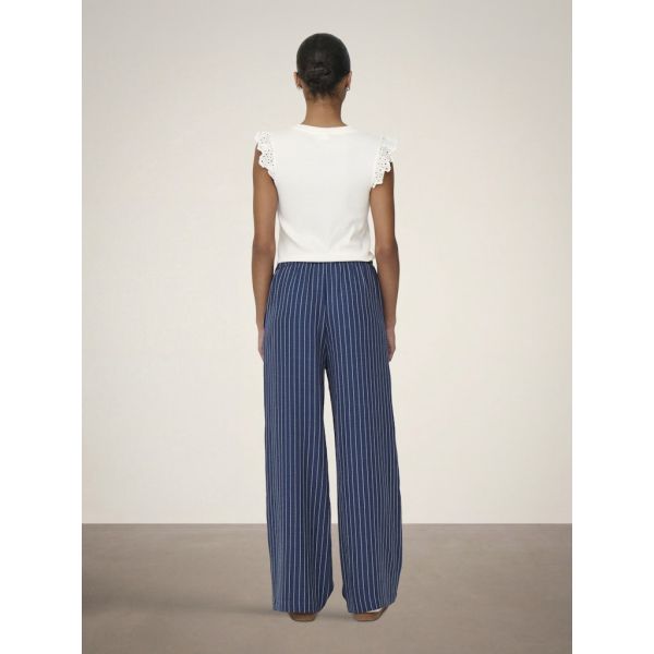JDY krijtstreep broek insignia blue 15347074