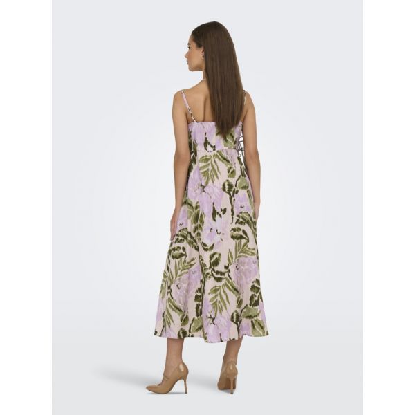 JDY midi print jurk salsa rosa 15347596