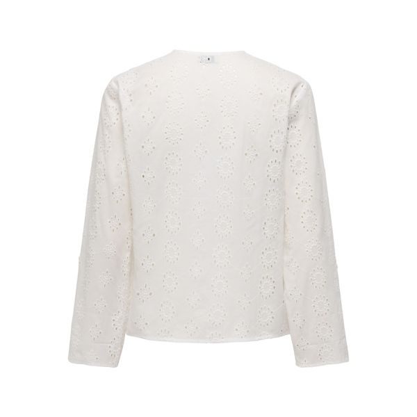 JDY broderie blouse cloud dancer 15366367