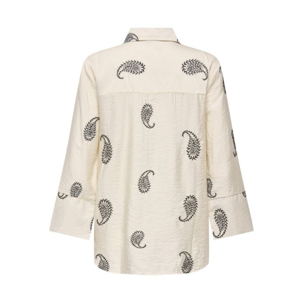 JDY print blouse ecru black 15367956