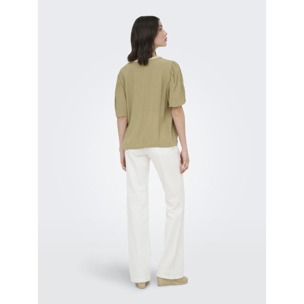 JDY embroided blouse petrified oak 15373083