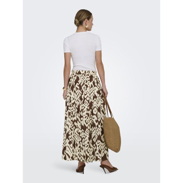 JDY maxi print rok chocolate torte 15373079