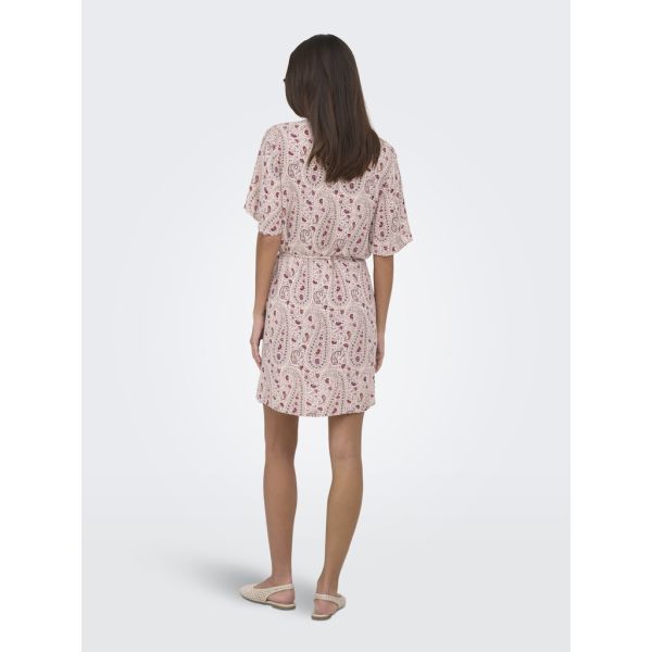 JDY viscose print jurk cloud dancer 15370081
