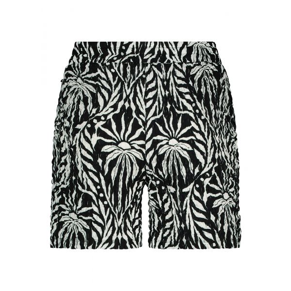 Tramontana print short balck K04-16-101