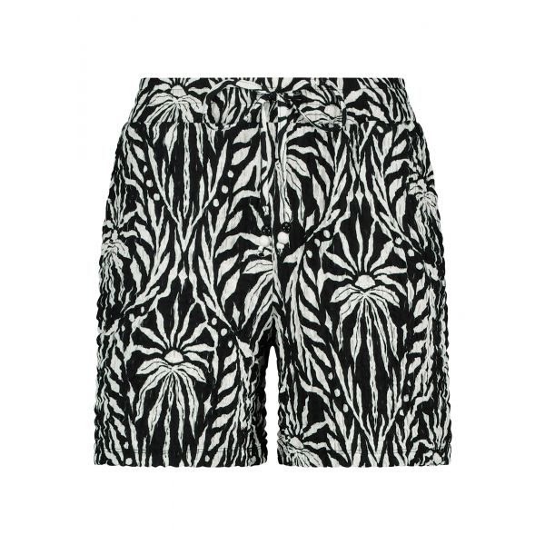 Tramontana print short balck K04-16-101
