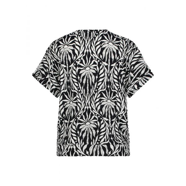 Tramontana print top blacks K04-16-401