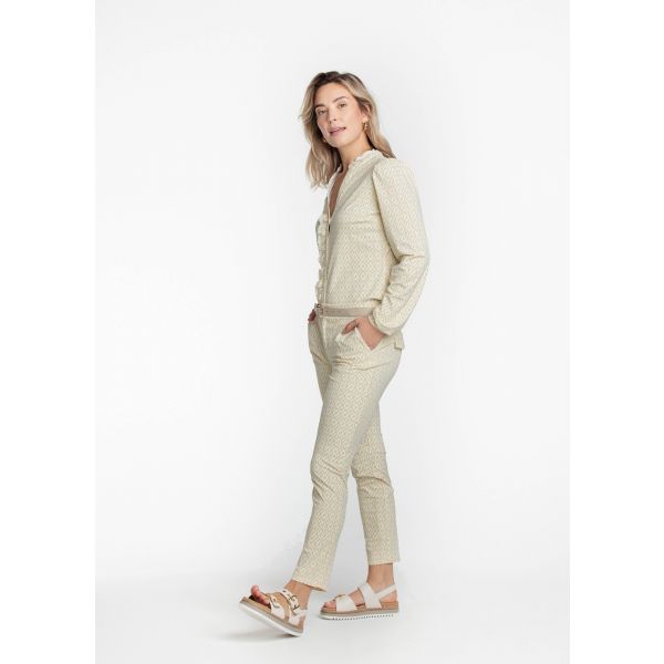 Tramontana print broek neutrals Q13-07-101 9991