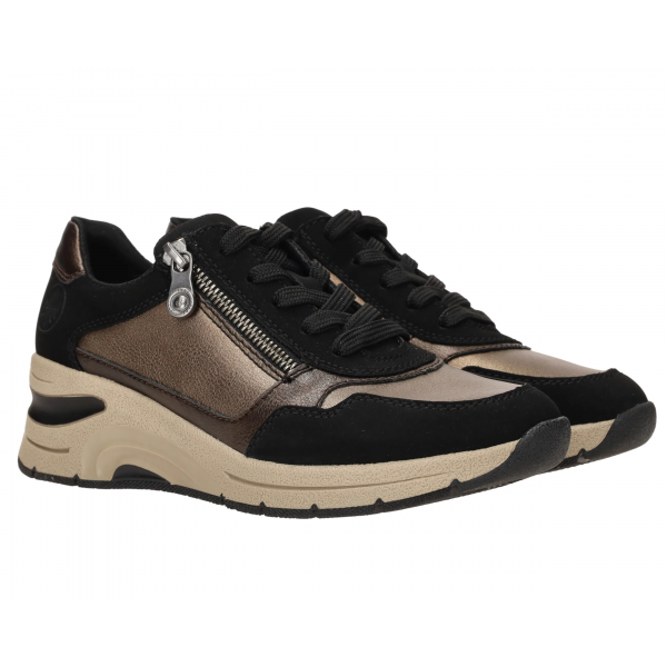 Rieker sneaker black bronz N9301 91