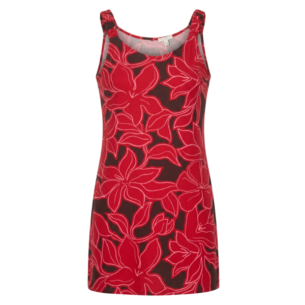 Street One print jurk salsa red 144965 37504