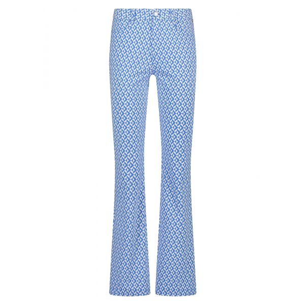 Tramontana travel print broek blues Q03-11-101