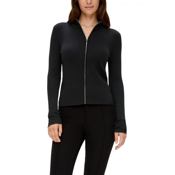QS by S. Oliver rib vest black 2137670 9999