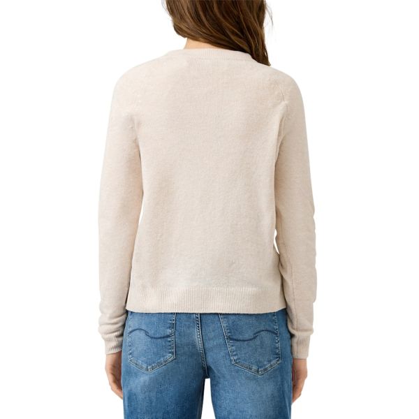 QS by S.Oliver fijn brei trui white 2175299 02W0