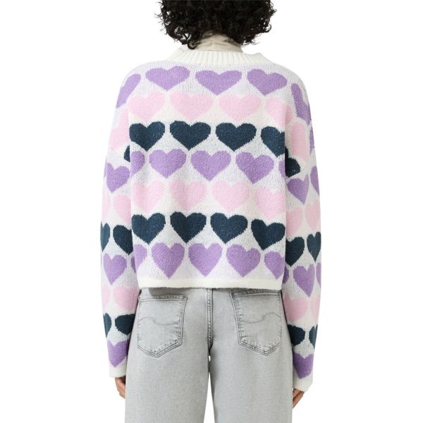 QS by S. Oliver hartjes trui white 2175301 02X0