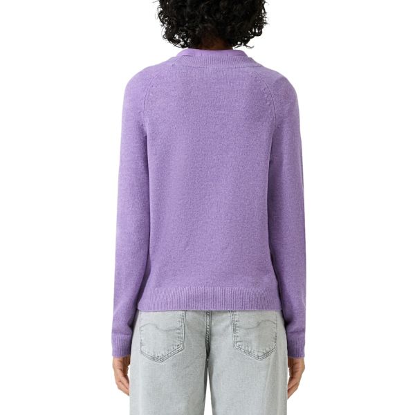 QS by S.Oliver fijn brei trui lilac 2175299 46W0