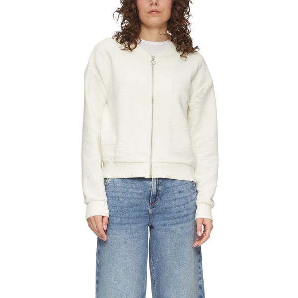 QS by S. Oliver sweatvest off white 2162991 0200