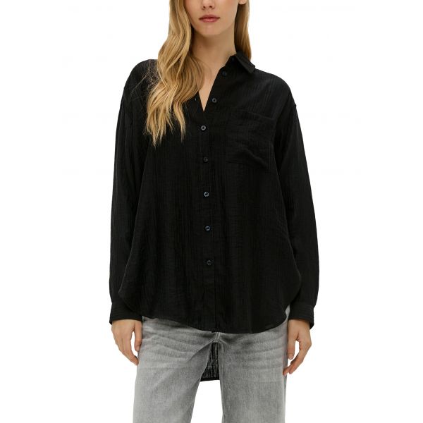 QS by S. Oliver oversized blouse black 2139378 