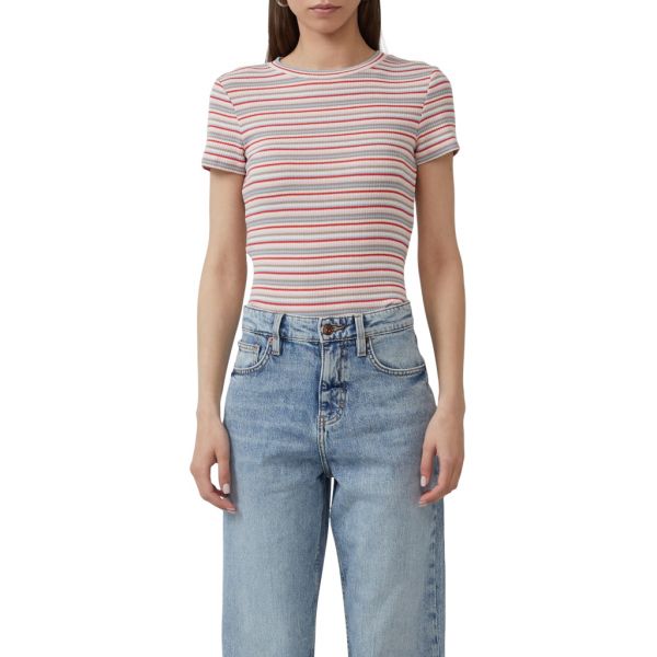 QS by S. Oliver streep shirt white 2165354 02G3