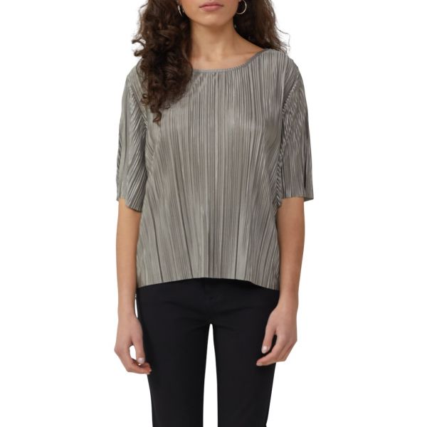 QS by S. Oliver plissé shirt grey 2165347 9117