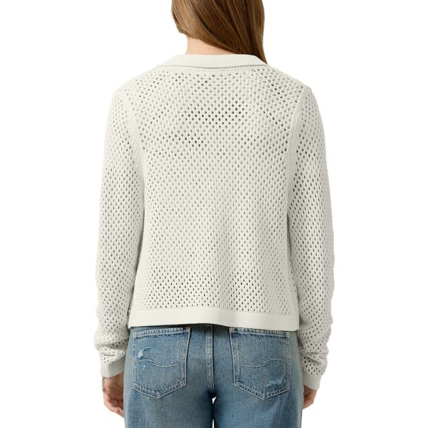 QS by S. Oliver gehaakt vest off white 2179929 020