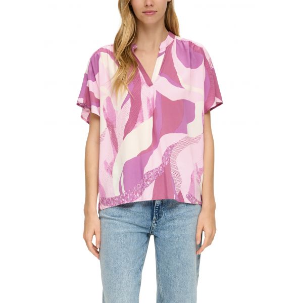 QS by S. Oliver print blouse lilac 2146258