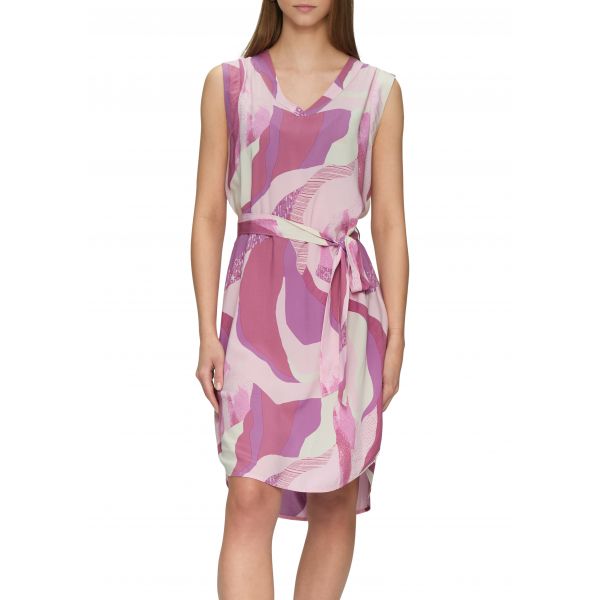 QS by S. Oliver print jurk lilac 2146262