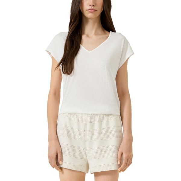 QS by S. Oliver katoenen shirt white 2180385 0200