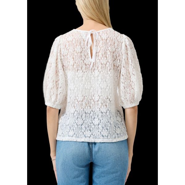 QS by S. Oliver kanten blouse white 2183686 0200