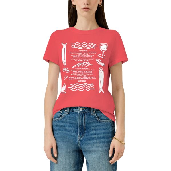 QS by S. Oliver print shirt red 2180407 31D0