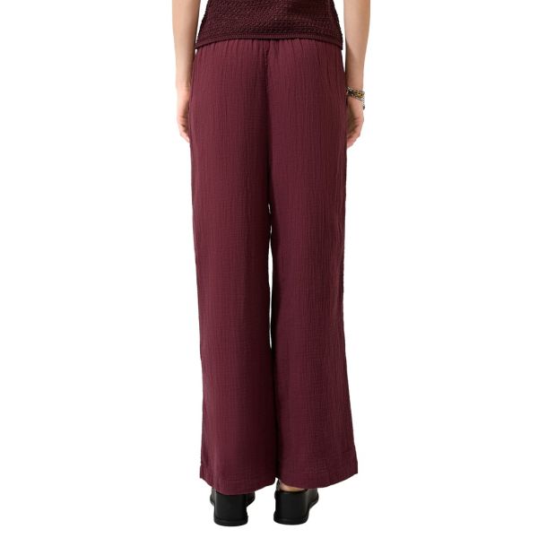QS by S. Oliver mousseline broek bordeaux 2181304 