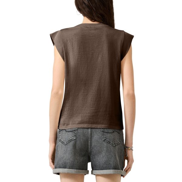 QS by S. Oliver katoenen shirt brown 2181322 89D0