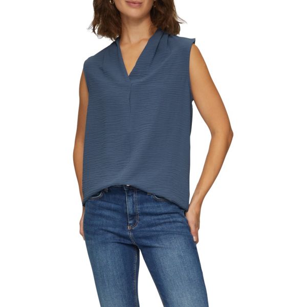 QS by S. Oliver mouwloze blouse blue 2149334 5414