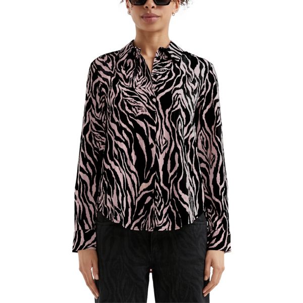 QS by S. Oliver print blouse black 2169958 99A0
