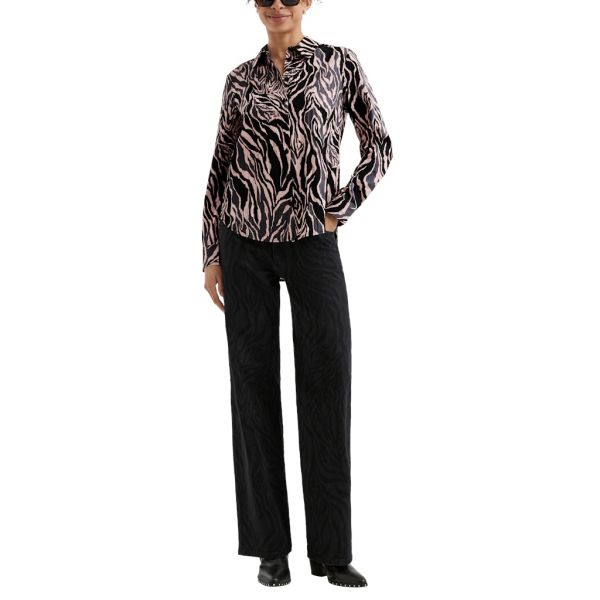 QS by S. Oliver print blouse black 2169958 99A0