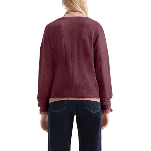 QS by S. Oliver fijn brei vest red 2172033 39W0
