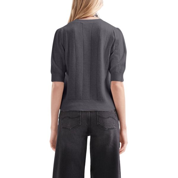 QS by S. Oliver fijn brei top grey 2172034 98W0