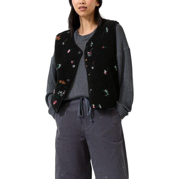 QS by S. Oliver teddy print gilet black 2184456