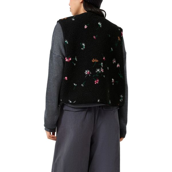 QS by S. Oliver teddy print gilet black 2184456