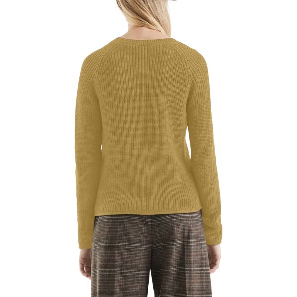 QS by S. Oliver brei trui mosterd 2173032 85W0