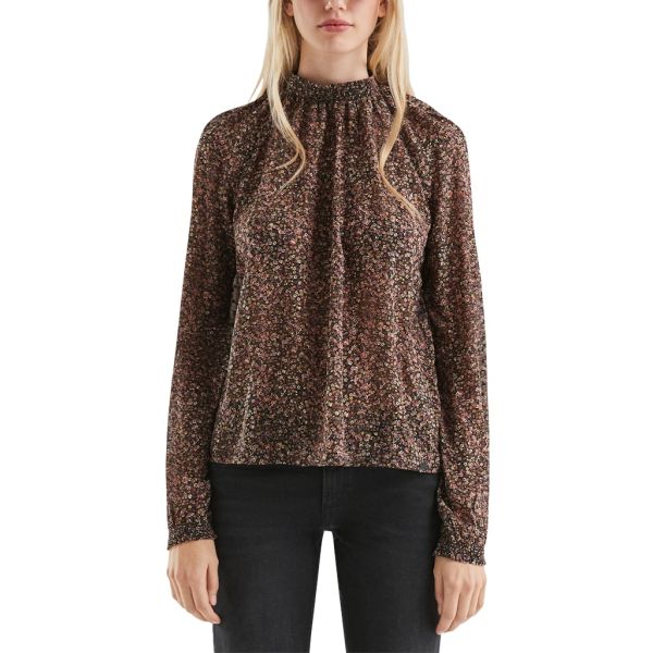 QS by S. Oliver print blouse grey 2169816 99A1