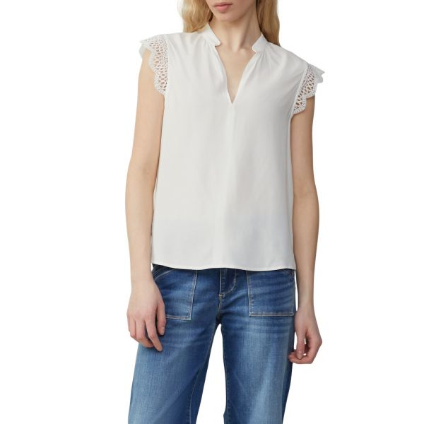 QS by S. Oliver blouse off white 2162739 0200