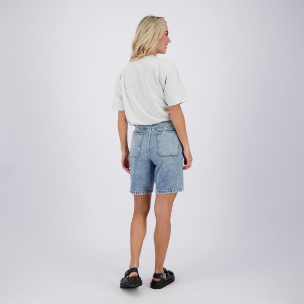 Raizzed denim bermuda mid blue stone 