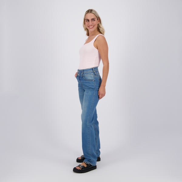 Raizzed denim Sarah straight mid blue R125AWD42009