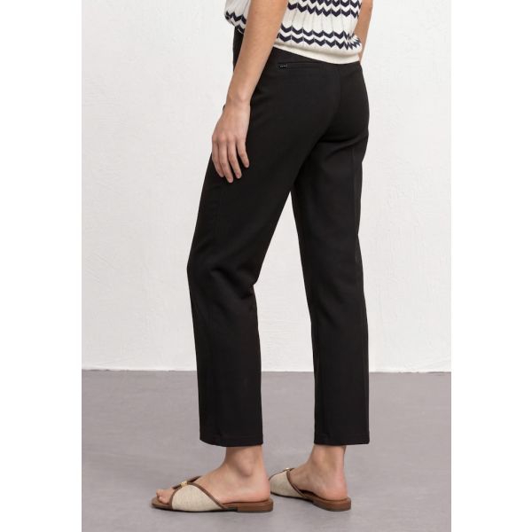 Street One jersey broek black 380880 10001
